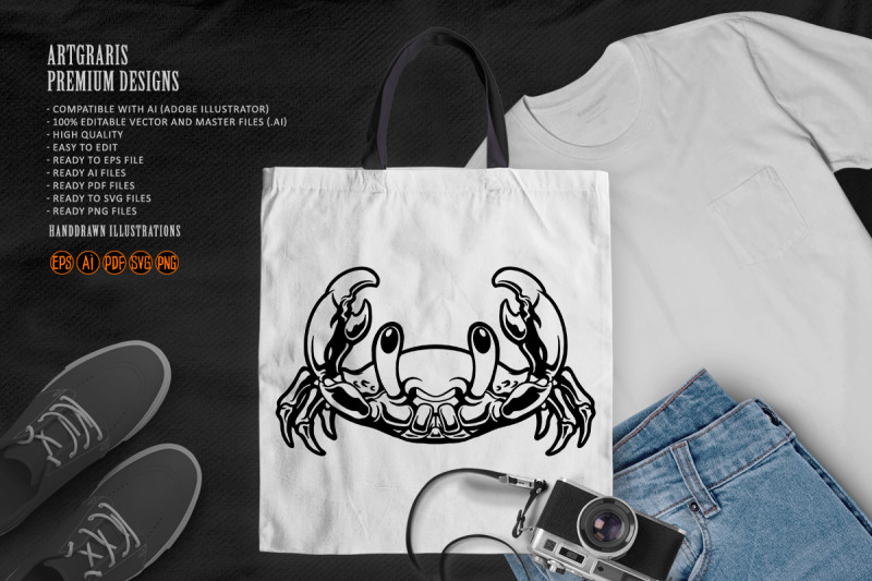 silhouette-cute-crab-svg-clipart