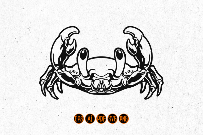 silhouette-cute-crab-svg-clipart