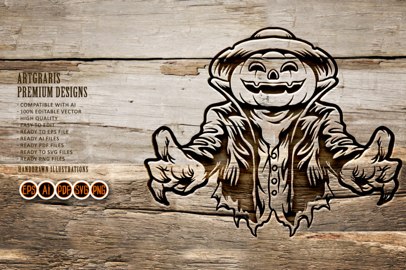 silhouette-the-scarecrow-svg-clipart
