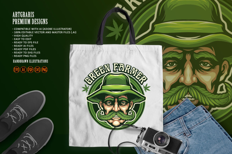 green-weed-farmer-cannabis-mascot