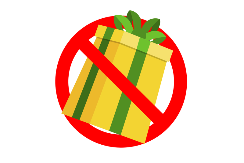 prohibit-sign-and-no-gift-and-surprise-prohibitory-present