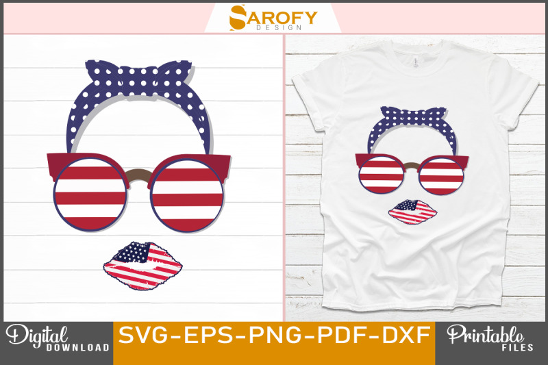 vector-american-girl-face-with-usa-flag-design-for-4th-july-svg