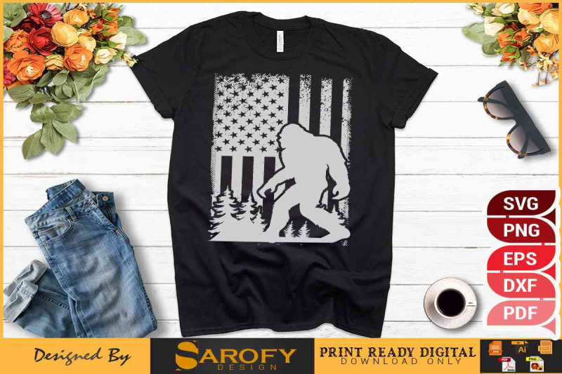 vector-big-foot-design-with-grunge-american-flag-4th-july-design-subl