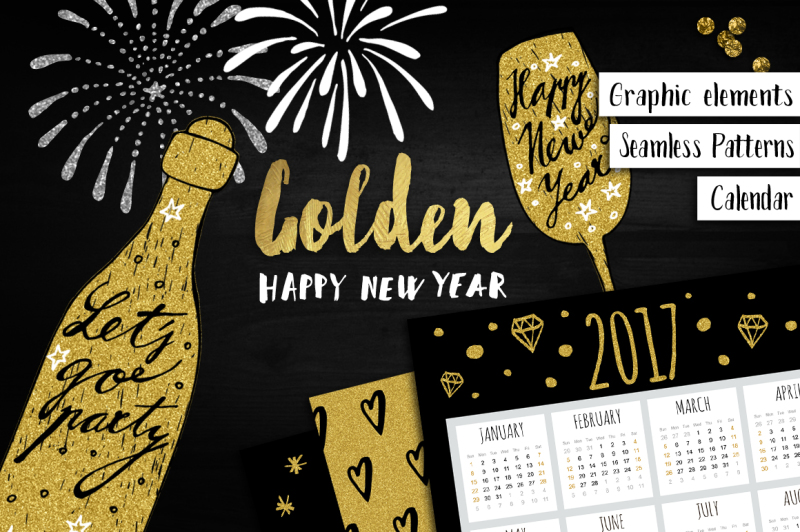 golden-happy-new-year-set
