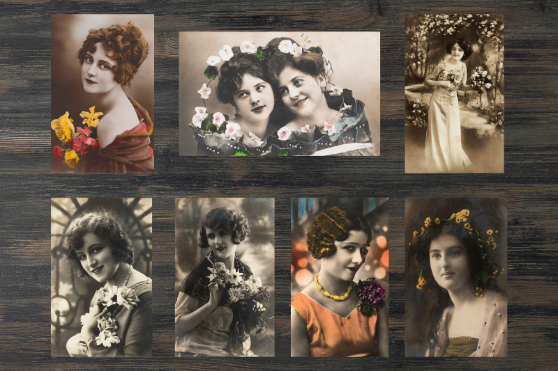 women-with-flowers-ephemera-art
