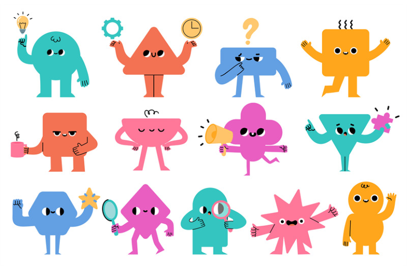 abstract-characters-geometric-comic-creature-emotions-funny-face-bus