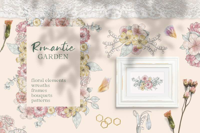 romantic-garden-watercolor-collection