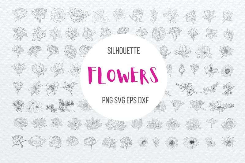 flowers-silhouette-bundle