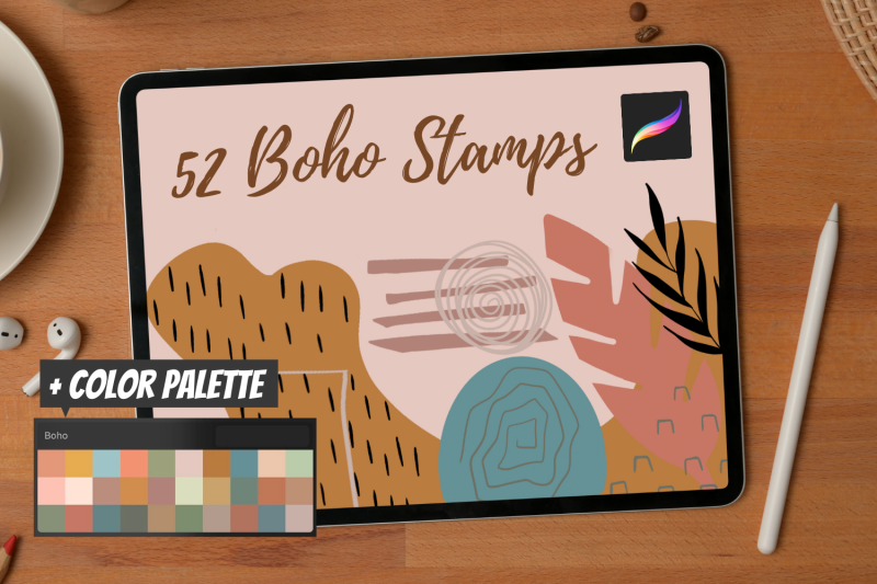 boho-procreate-stamps