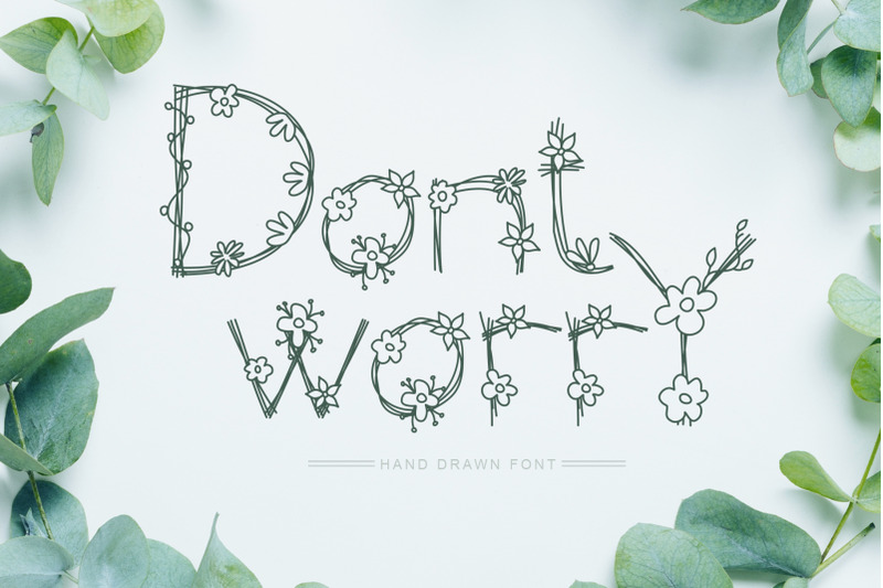 dont-worry-hand-drawn-font