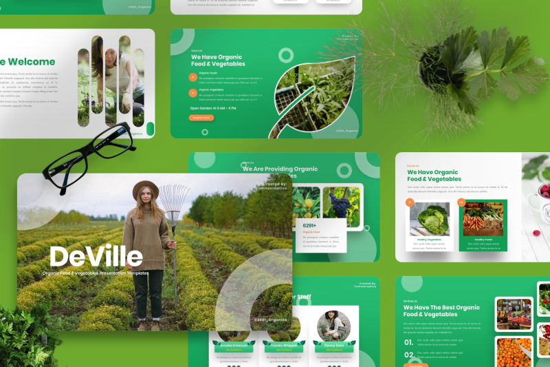 deville-organic-food-amp-vegetables-powerpoint-template