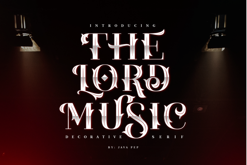the-lord-music-decorative-font