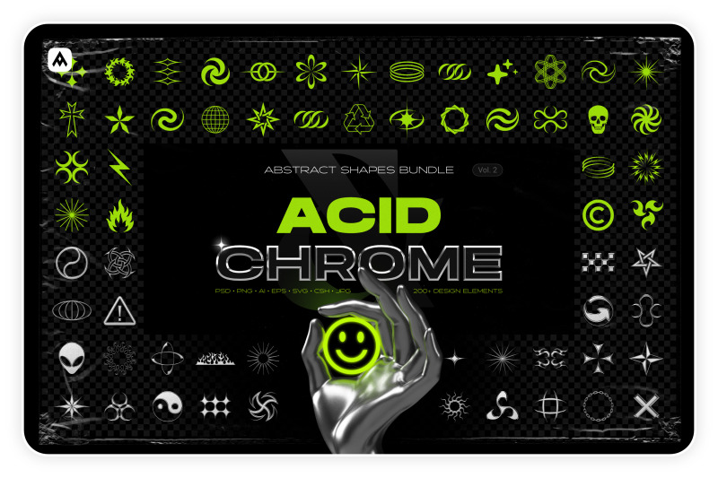 acid-amp-chrome-abstract-shapes-bundle