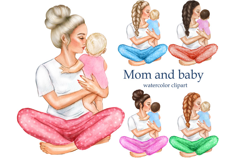 mothers-day-clipart-mother-boy-girl-clipart-son-daughter-clipart
