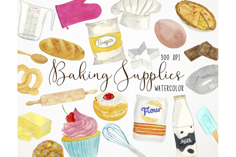 watercolor-baking-clipart-cooking-clipart