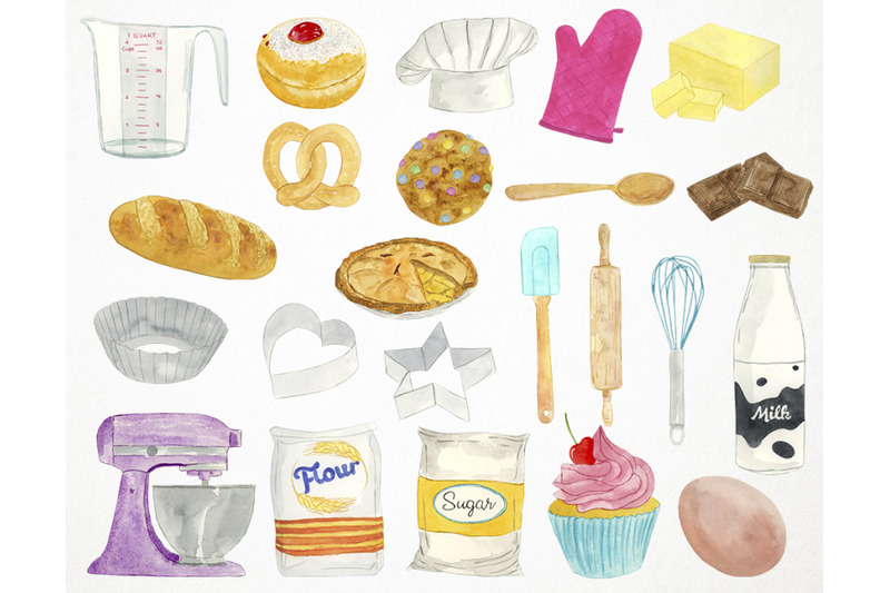 watercolor-baking-clipart-cooking-clipart