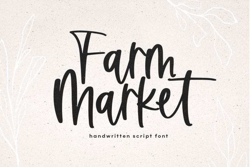 farm-market-handwritten-script-font