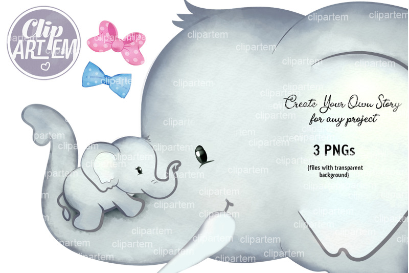 daddy-and-baby-elephant-png-watercolor-clip-art-lovely-family-images