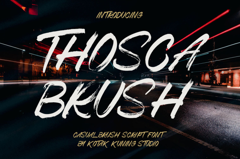 thosca-brush-font