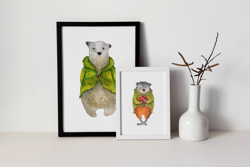 cute-animals-watercolor-illustrations