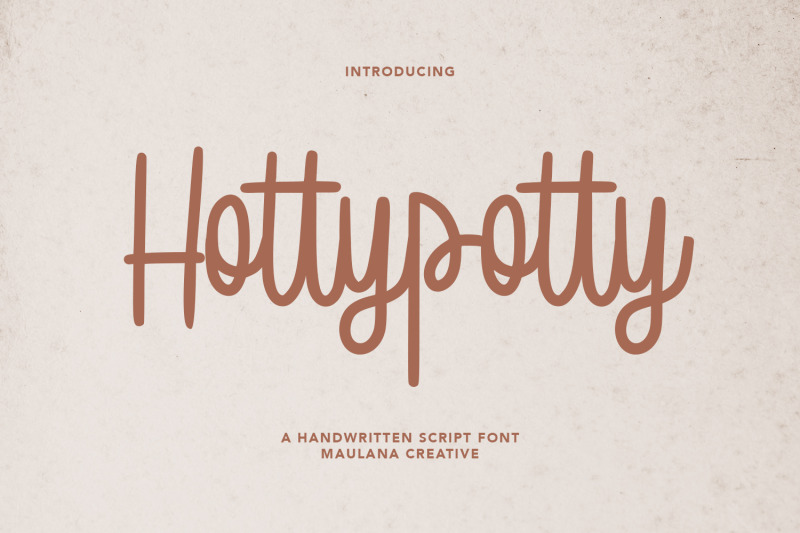 hotty-potty-handwritten-script