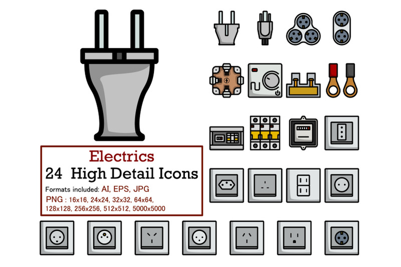 electrics-icon-set