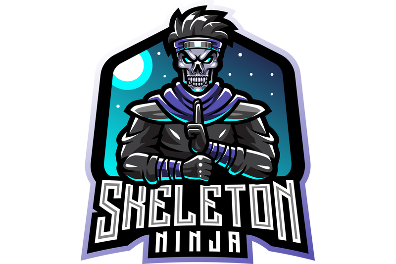 skull-ninja-esport-mascot-logo