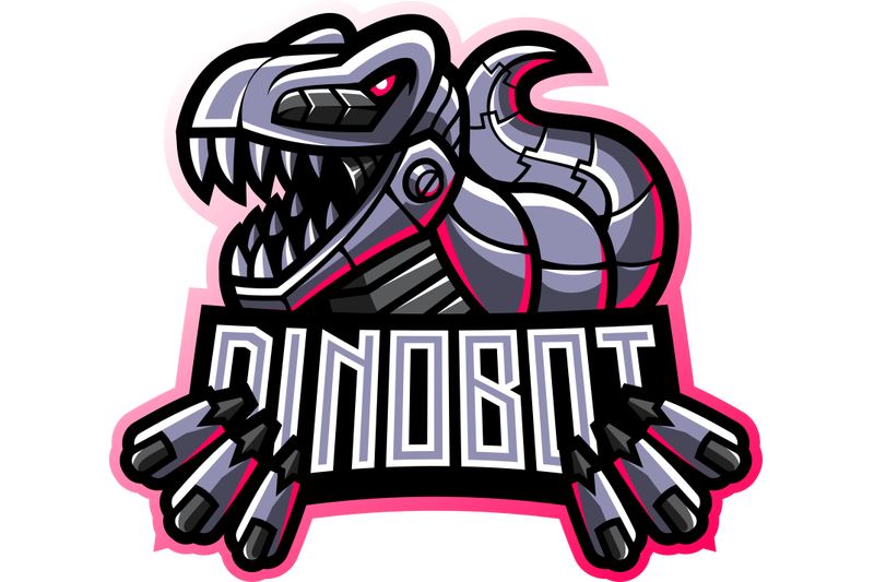 dinosaur-robot-esport-mascot-logo-design