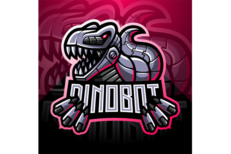 dinosaur-robot-esport-mascot-logo-design