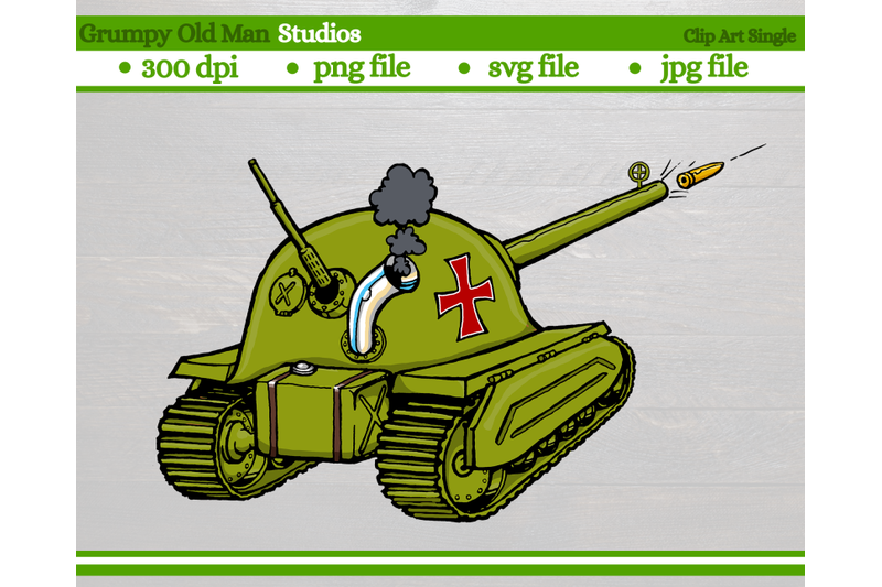cartoon-army-tank-ww2-german-tank
