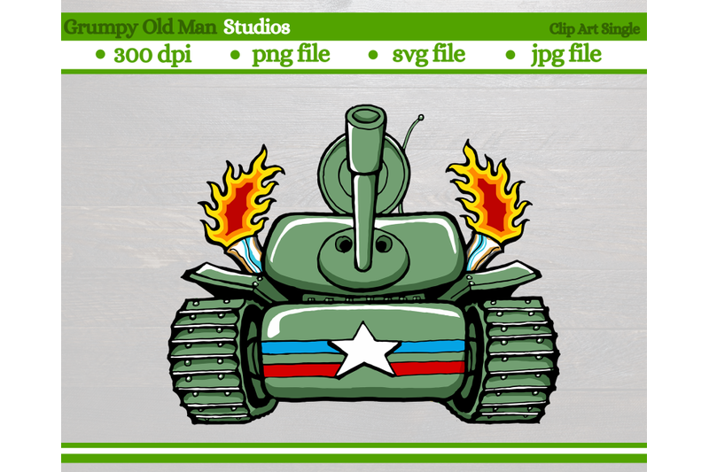 cartoon-army-tank-ww2-us-sherman