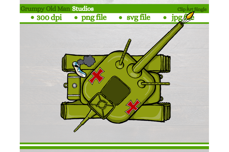 cartoon-army-tank-ww2-german-tank