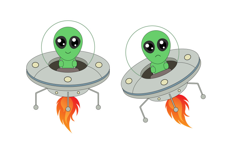 cute-ufo-and-alien-cartoon