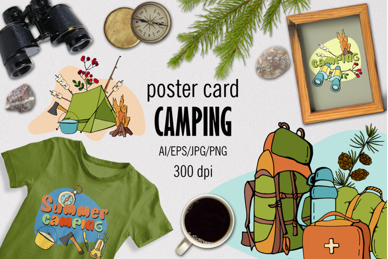 camping-poster-card