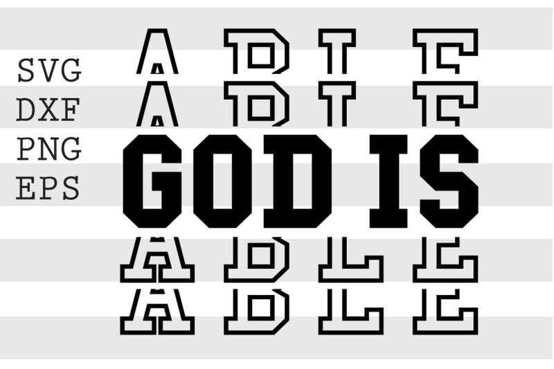 god-is-able-svg