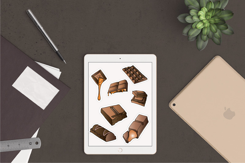 stickers-for-printing-and-for-the-goodnotes-app-chocolate
