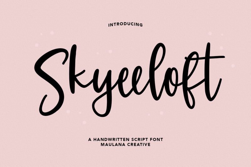skyeeloft-handwritten-script-font