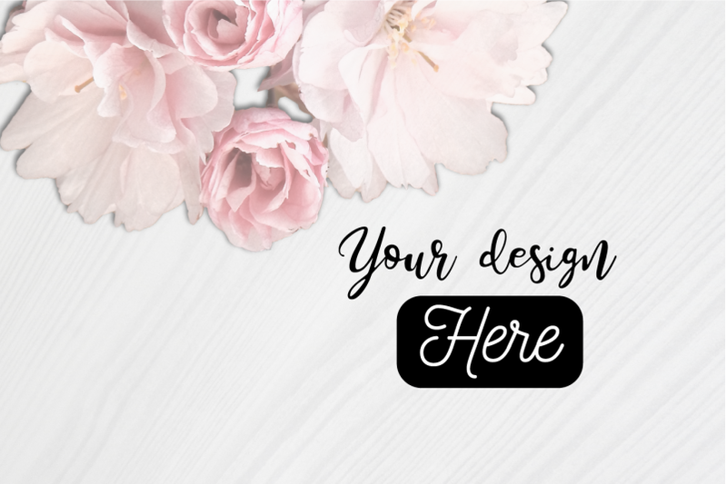 mockup-background-with-white-wood-and-pink-flowers