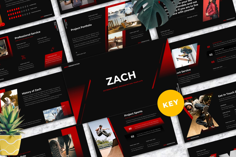 zach-extreme-sport-keynote-templates