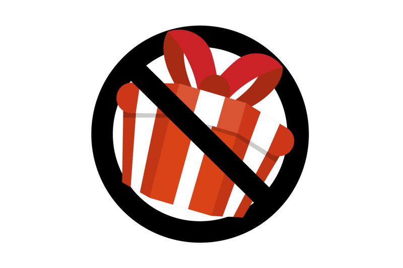 prohibit-sign-and-no-gift-and-surprise-prohibitory-present