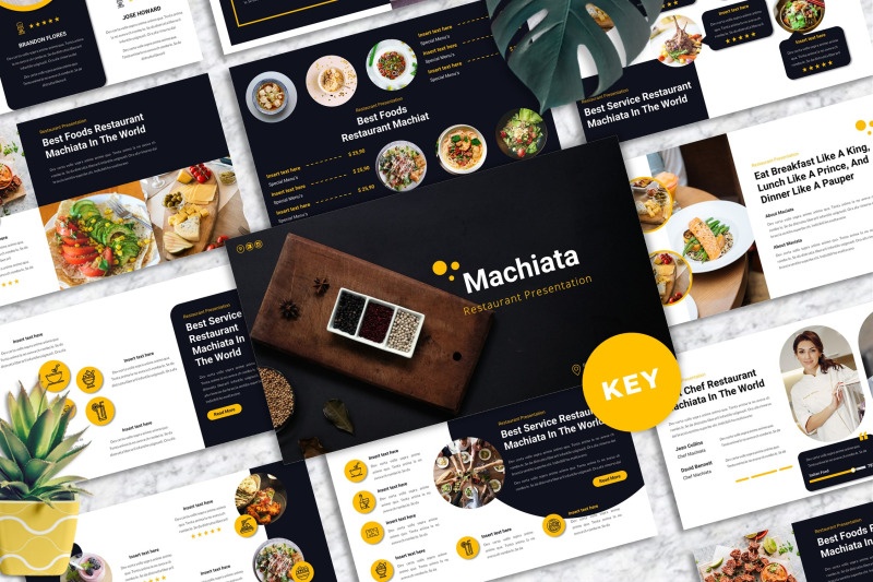 machiata-restaurant-keynote-templates