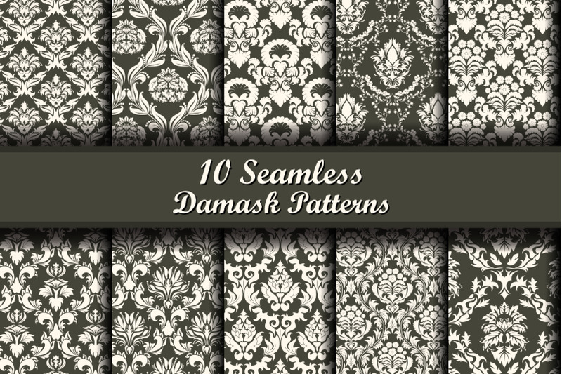 damask-pattern-set