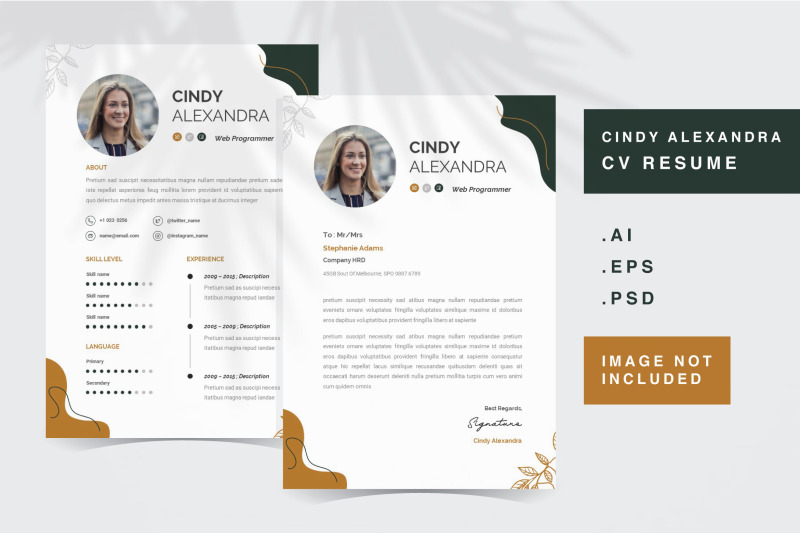 cindy-alexandra-cv-resume-template