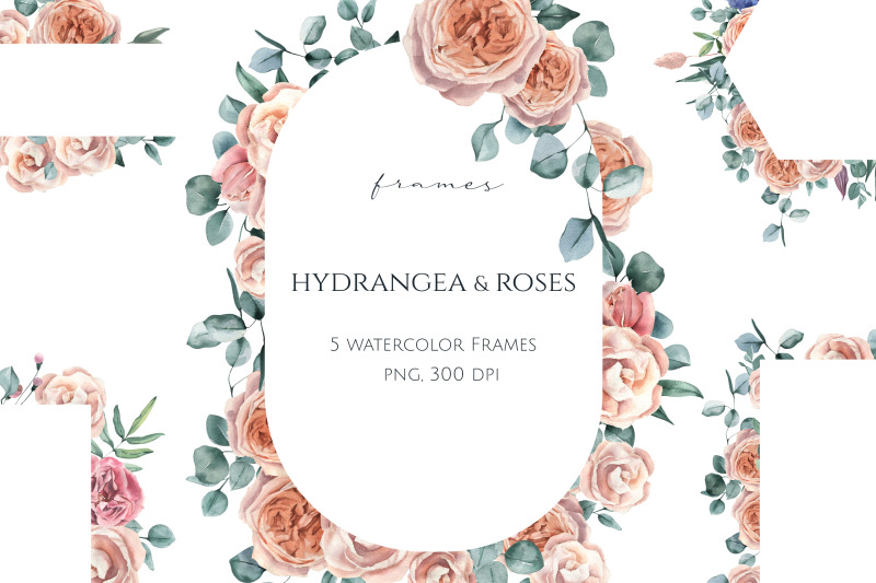hydrangea-and-roses-frames