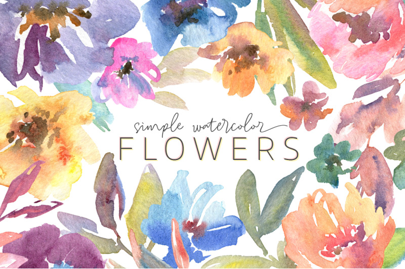 simple-universal-watercolor-flowers