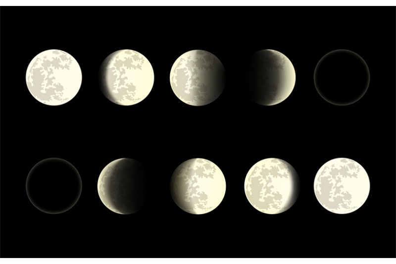 moon-phases-on-black-background