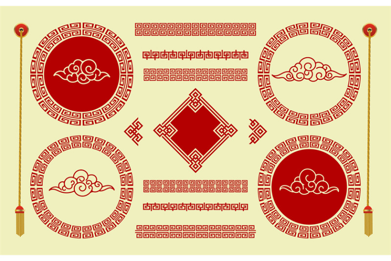 chinese-style-clouds-and-borders