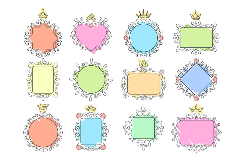 princess-mirror-frames-set