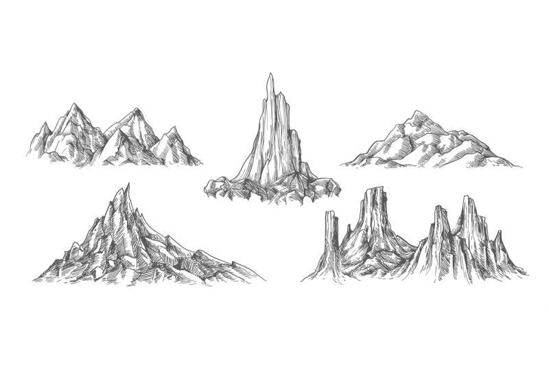 hand-drawn-mountains-landscape