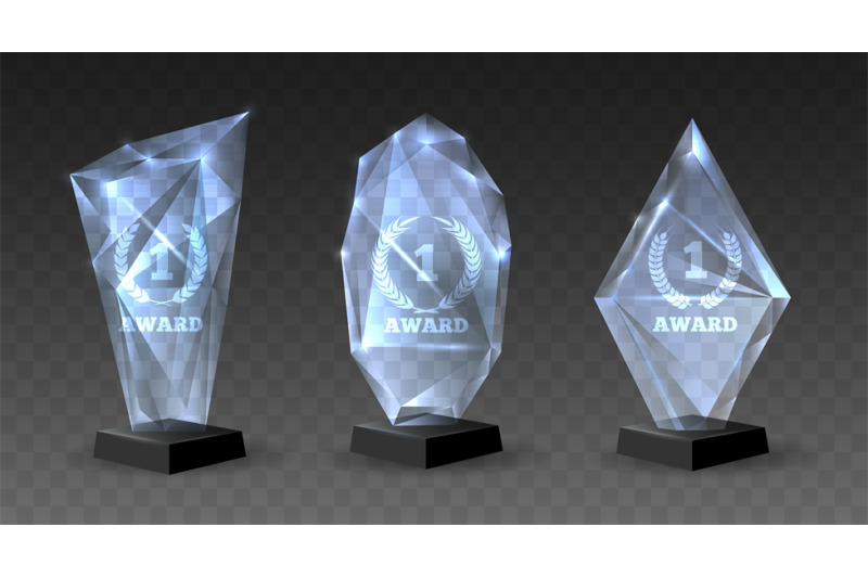 realistic-glass-trophies